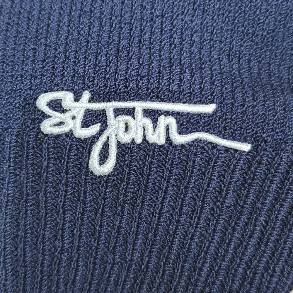 St. John Sport | Embroidered Knit Sweater Vest